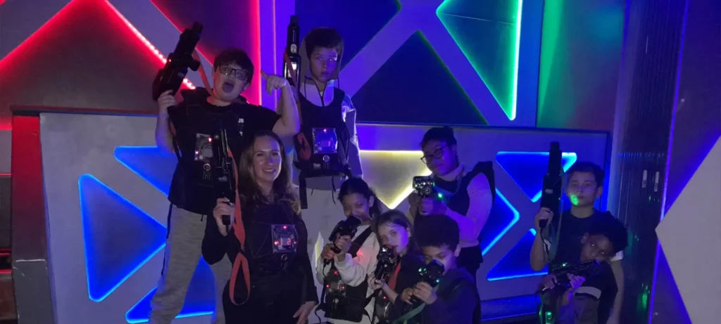 Laser tag activity