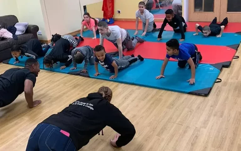 GYm working with schools sport session